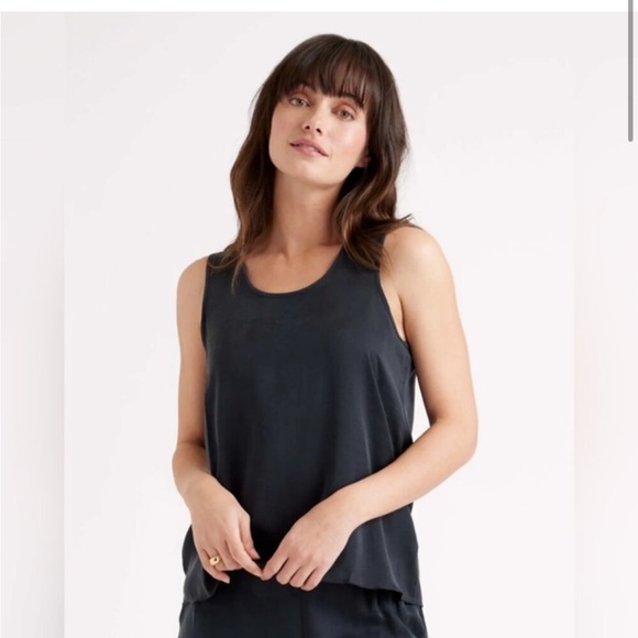 Quince 100% Silk Pajama Tank Washable NWT - Picture 7 of 7